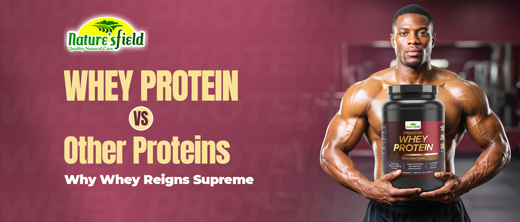 Whey protein for muscle growth